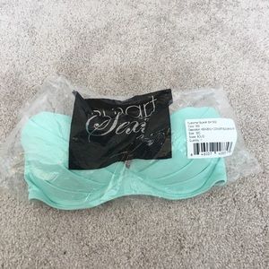 32c teal blue bikini top brand new in bag